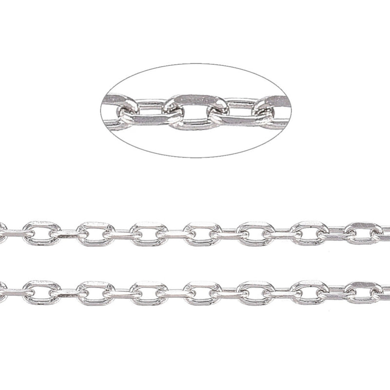 Chain, Faceted Link, Yard, Coil, Stainless Steel