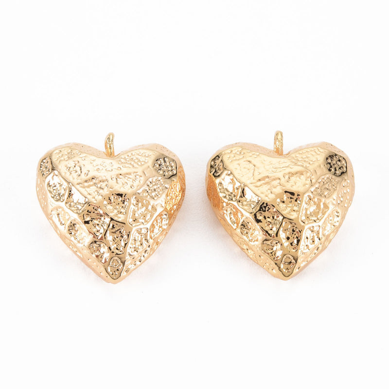 Corazón, Enchapado 18k, Charm