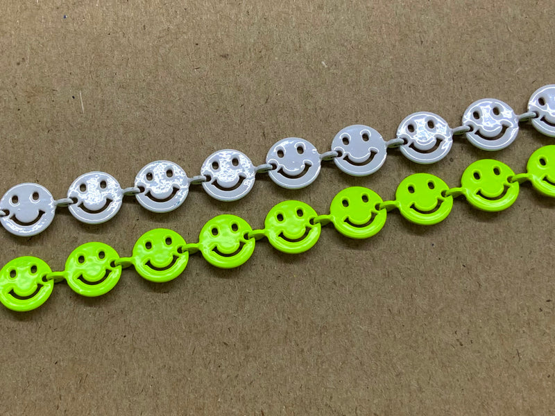 Cadena, Carita Feliz, Happy Face, Enamel