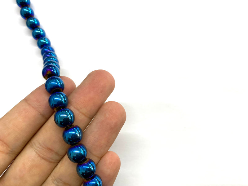 Hematite Azul, 10mm, Beads