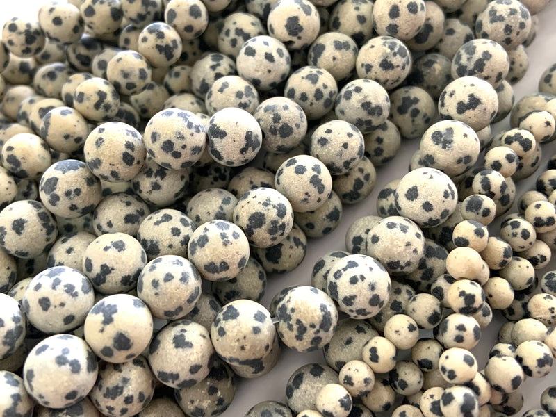 Dalmatian Jasper, 8mm, 6mm, 4mm