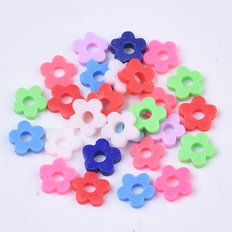 Rubber dividers, Flower, Spacer, 4mm, 6mm