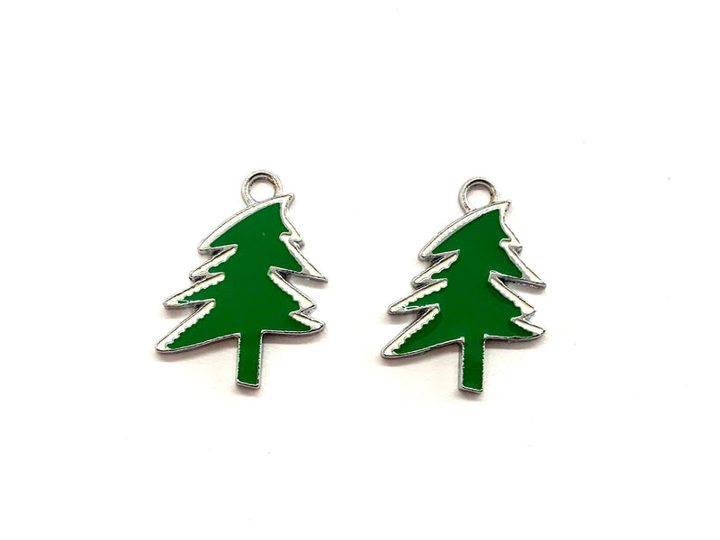 Pine, Tree, Christmas, Enamel