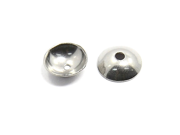 Bead Caps, 6mm, Stainless Steel