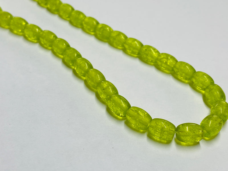 Beads Ovalados, Cristal Crackeado