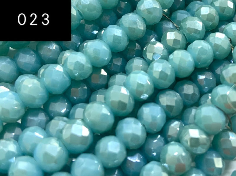 Crystal Rondelle Faceted 6mm*