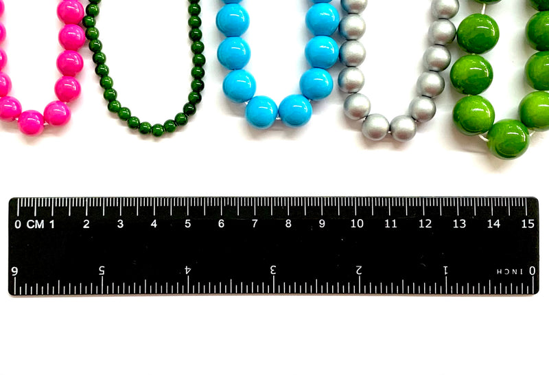 Cristal, Beads, 12mm, 10mm, 8mm, 6mm, 4mm