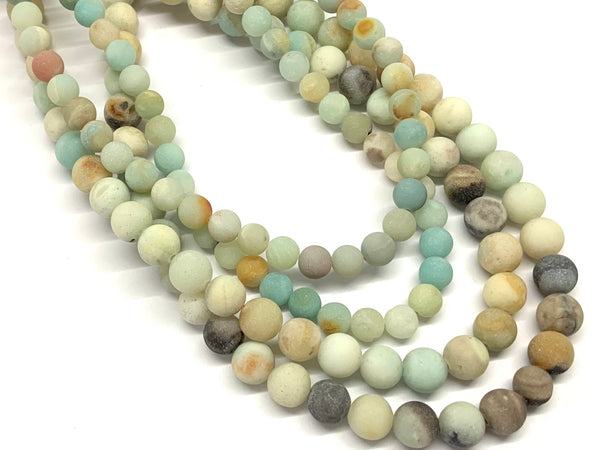 Amazonite, Matte, 8-10mm