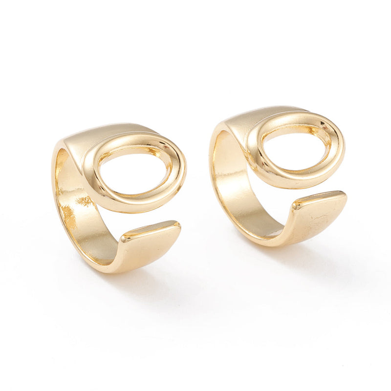 Initial, Rings with Initials, Plated 18k