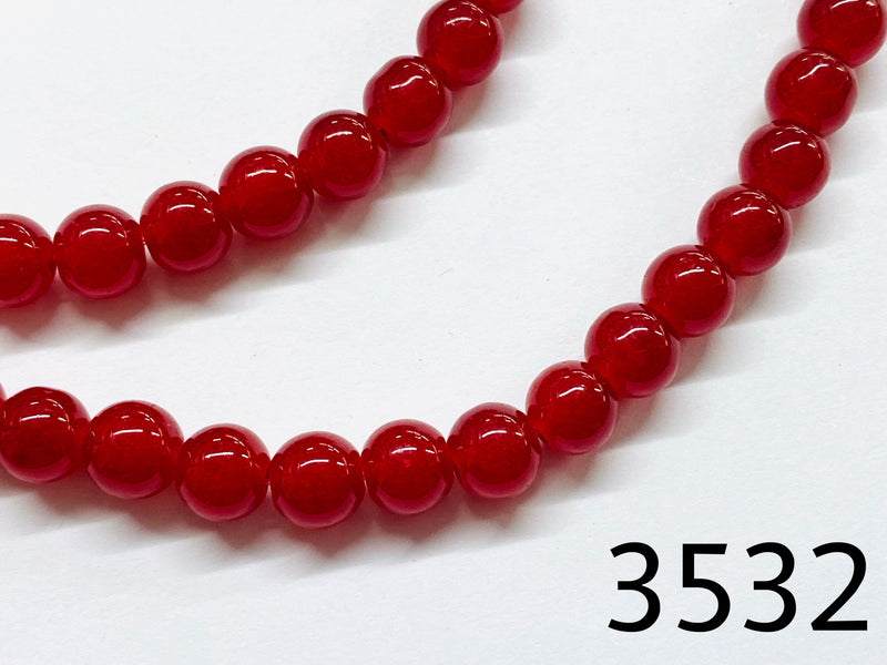 Imitation Jade Crystal Beads, 8mm