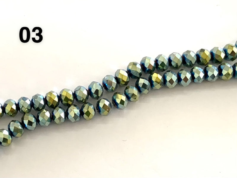 Crystal Rondelle, 10x8mm