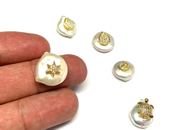 Pearl Bead, Plating, Rhinestone