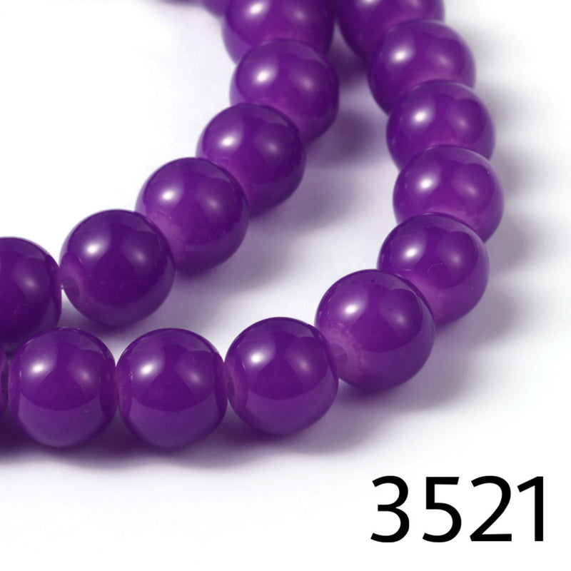 Imitation Jade Crystal Beads, 8mm