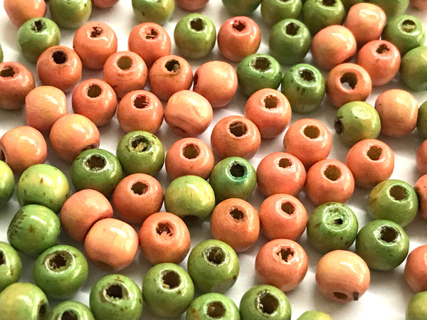 Wood Beads, 6mm