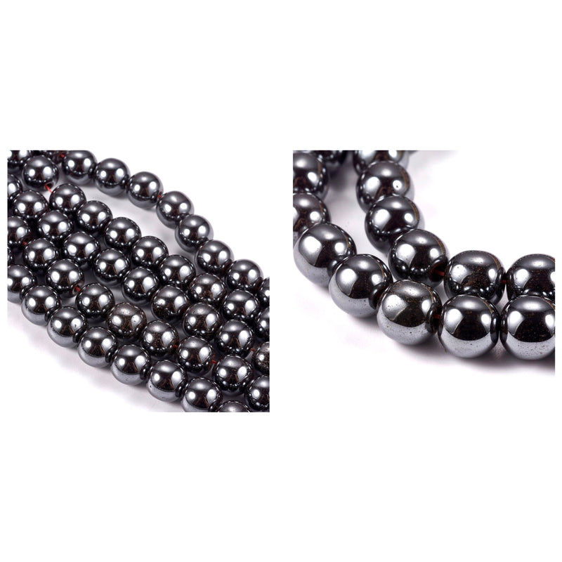 Hematite, 4mm/6mm/8mm/10mm, Beads