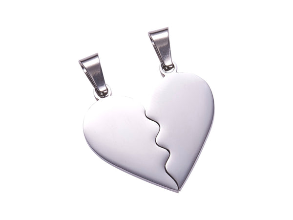 Heart, Couple, Pendant, Stainless Steel