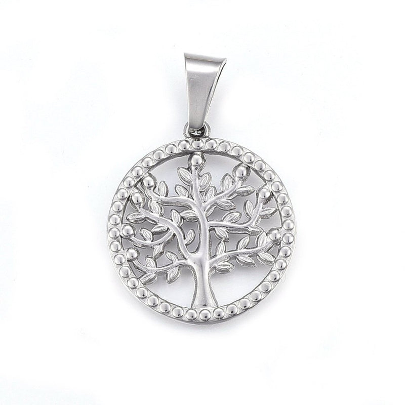 Árbol de la Vida, Stainless Steel, Charm y Pendant