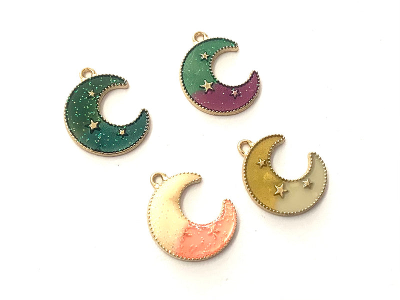 Star, Moon, Enamel