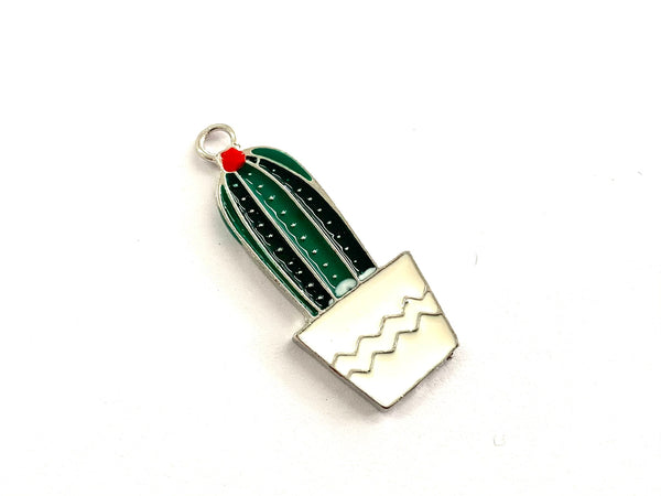 Cactus, Charm, Enamel