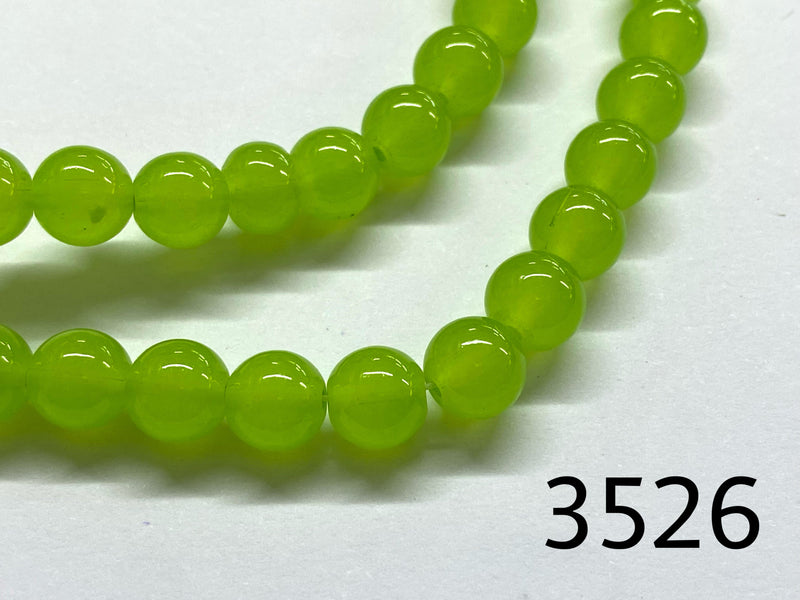 Imitation Jade Crystal Beads, 8mm