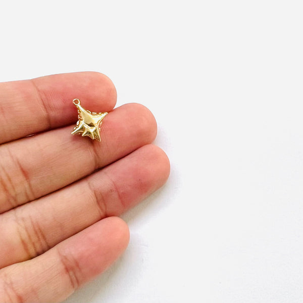 Estrella, Enchapado 18k, Charm