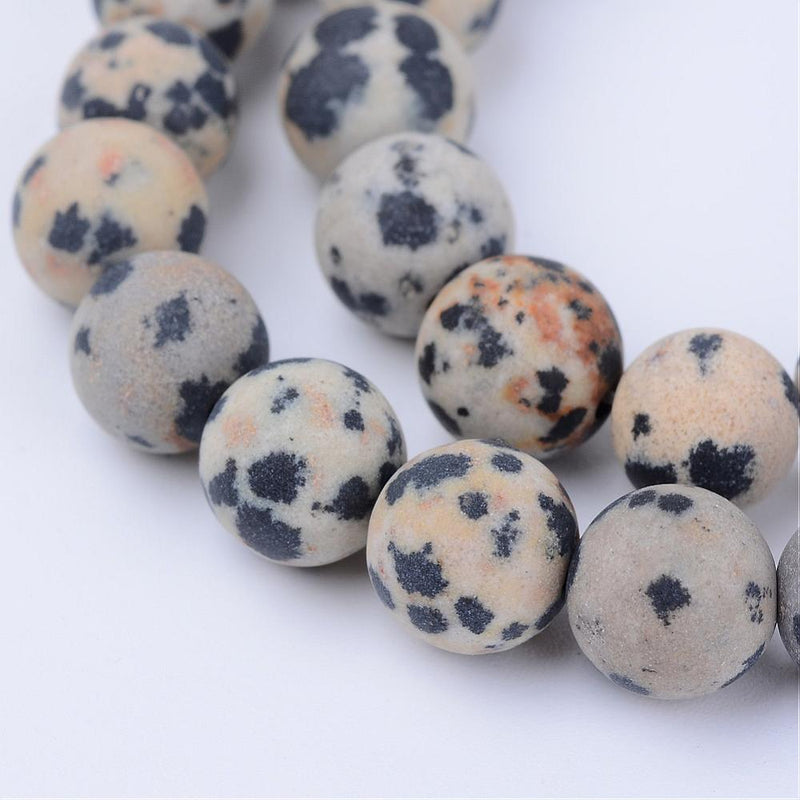 Dalmatian Jasper, 8mm, 6mm, 4mm