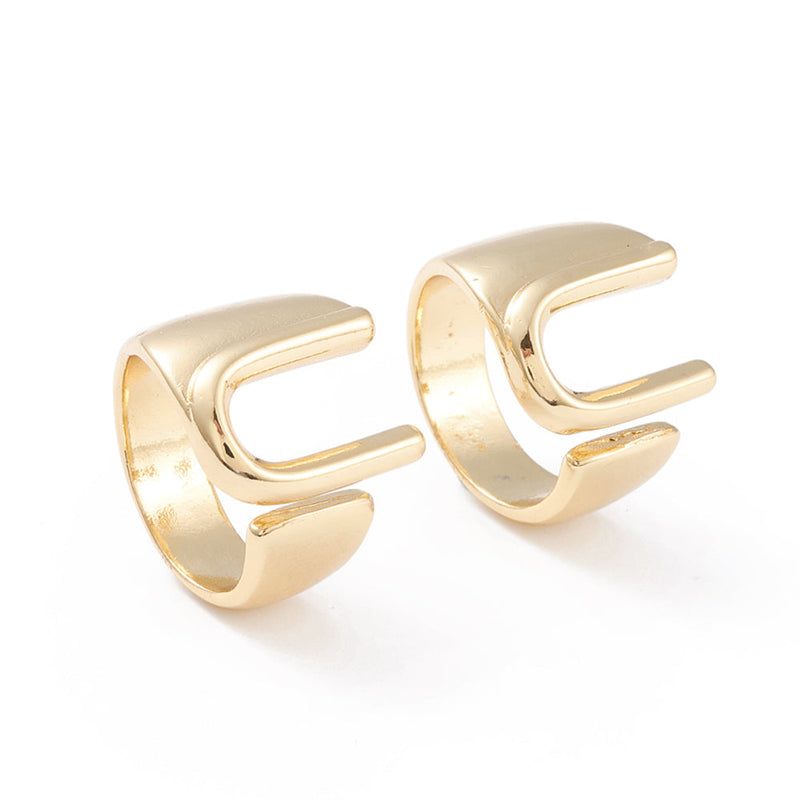 Initial, Rings with Initials, Plated 18k