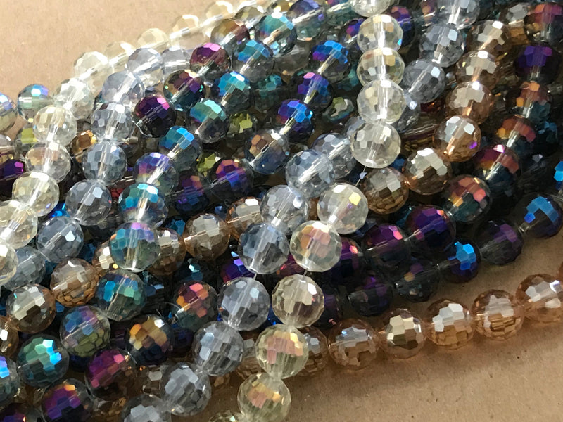 Faceted Beads, 12mm