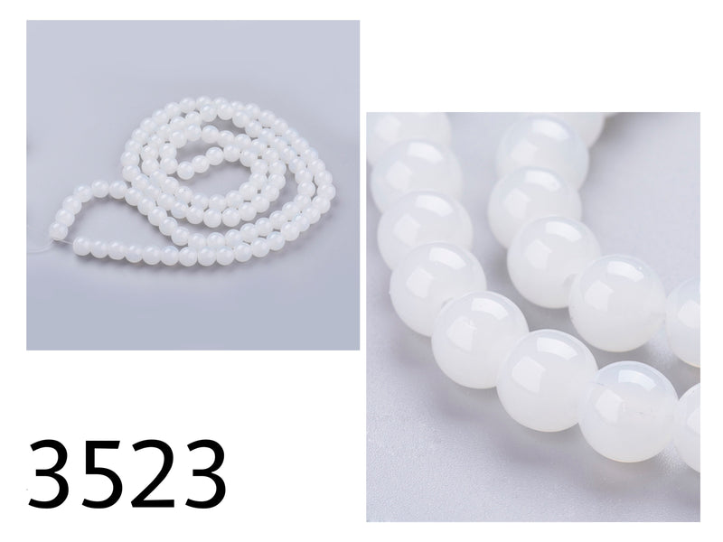 Imitation Jade Crystal Beads, 8mm