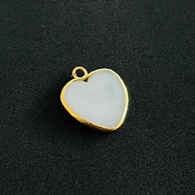 Corazón, Ojo, Enchapado 18k, Cristal Murano, Charm