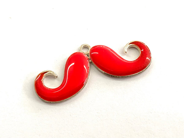 Bigote, Rosa, Charm, Enamel