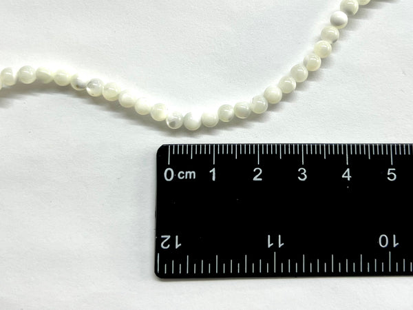 Beads de Caracol, Agua Dulce, 4mm