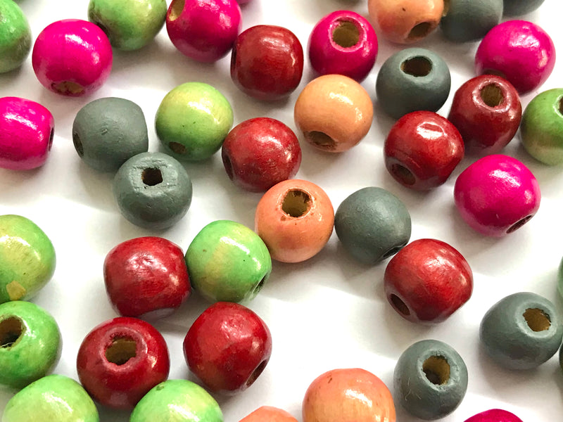 Wood Beads, 12mm