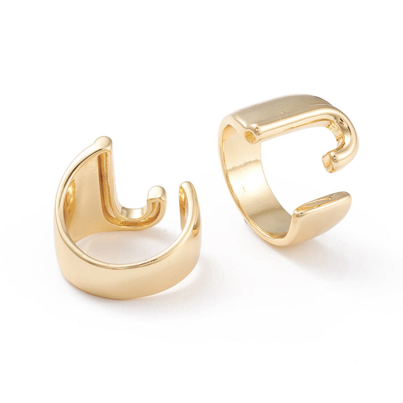 Initial, Rings with Initials, Plated 18k