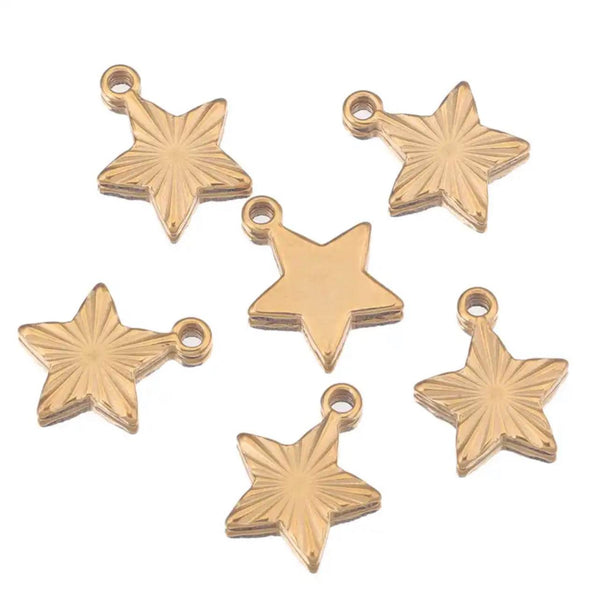 Estrella, Stainless Steel, Charm