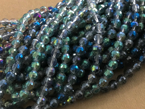 Faceted Beads, 6mm