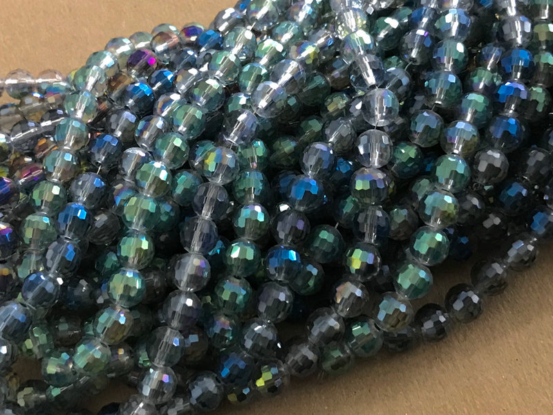 Faceted Beads, 6mm