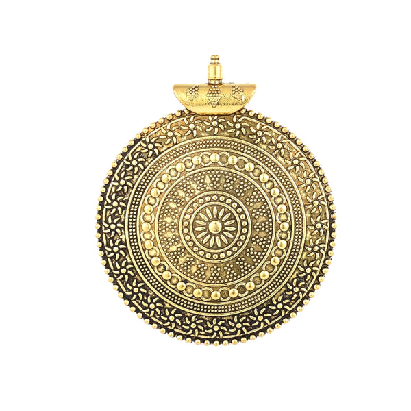 Pendant Circular Antiguo, Tibetano