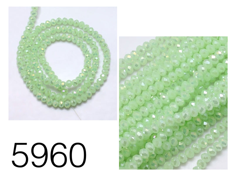 Crystal Rondelle Faceted 4mm*