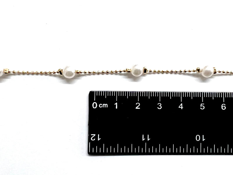 Cadena, Perlas, 6mm