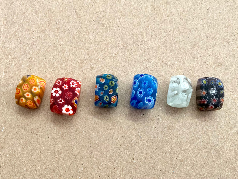 Beads, Millefiori, Cristal