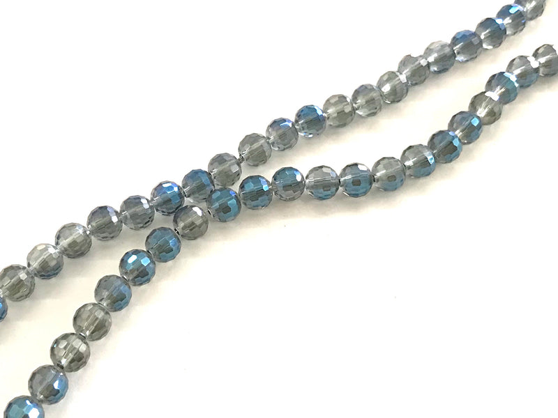 Faceted Beads, 6mm