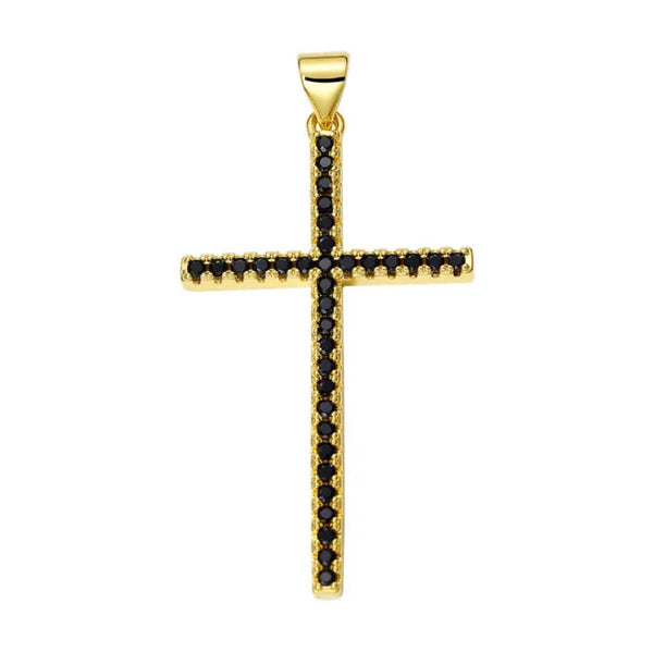 Cruz, Enchapado 18k, Charm, Pendant