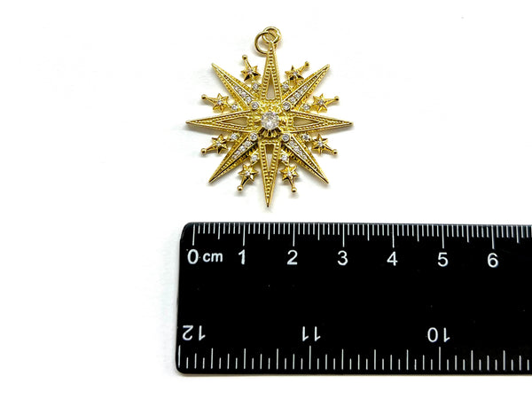 Estrella, Enchapado 18k, Charm