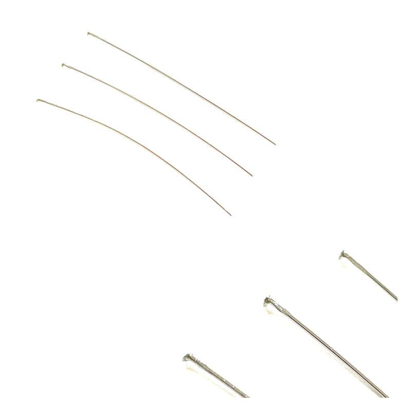 Head Pins, Enchapado, 50x0.4mm