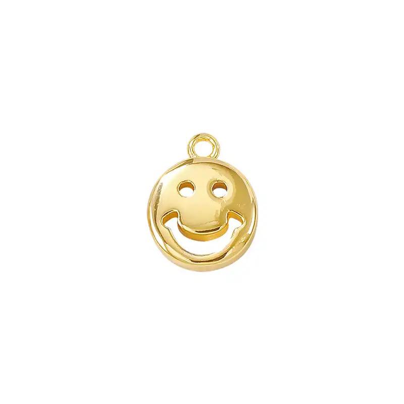 Happy Face, Smile, Carita Feliz, Enchapado, Charm