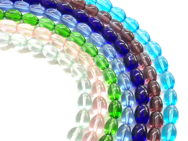 Oval Crystal Beads