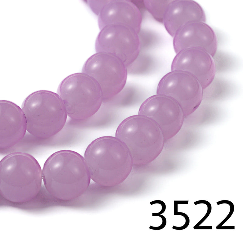 Imitation Jade Crystal Beads, 8mm