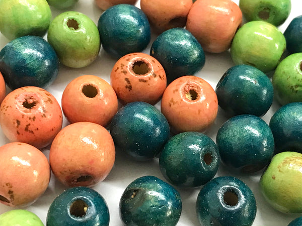 Wood Beads, 15mm