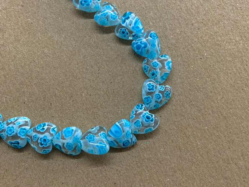 Beads, Millefiori, Corazón